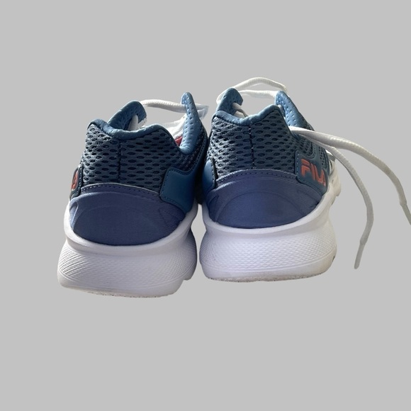 Fila USA Memory Blue White Sneaker 7 Women Comfort Running Casual Athleisure - Picture 7 of 9
